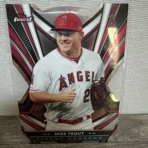 Mike Trout Angles Finest Career Die Cut Metallic Baseball Trading Card